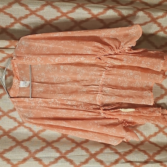 None Tops - Womens Light Pink Open Cardigan